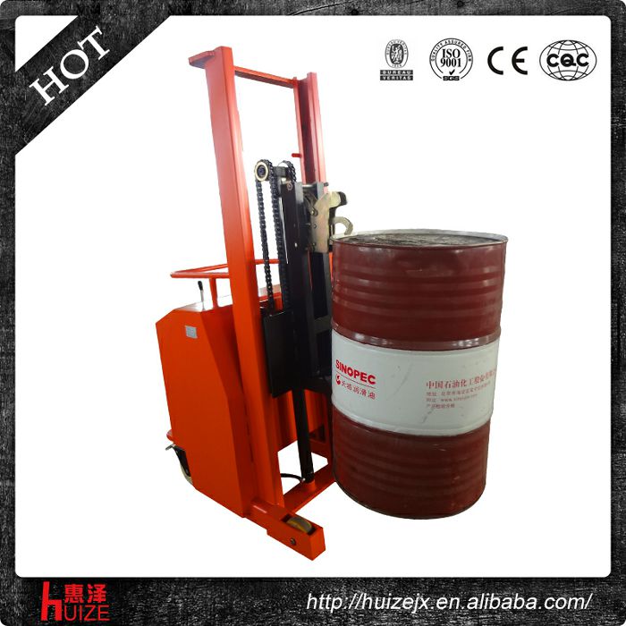 半電動配重油桶車（無底腿，只堆垛，不翻轉）3