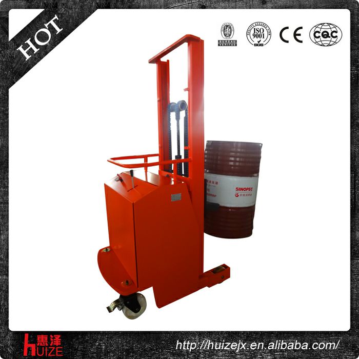 半電動配重油桶車（無底腿,只堆垛，不翻轉）